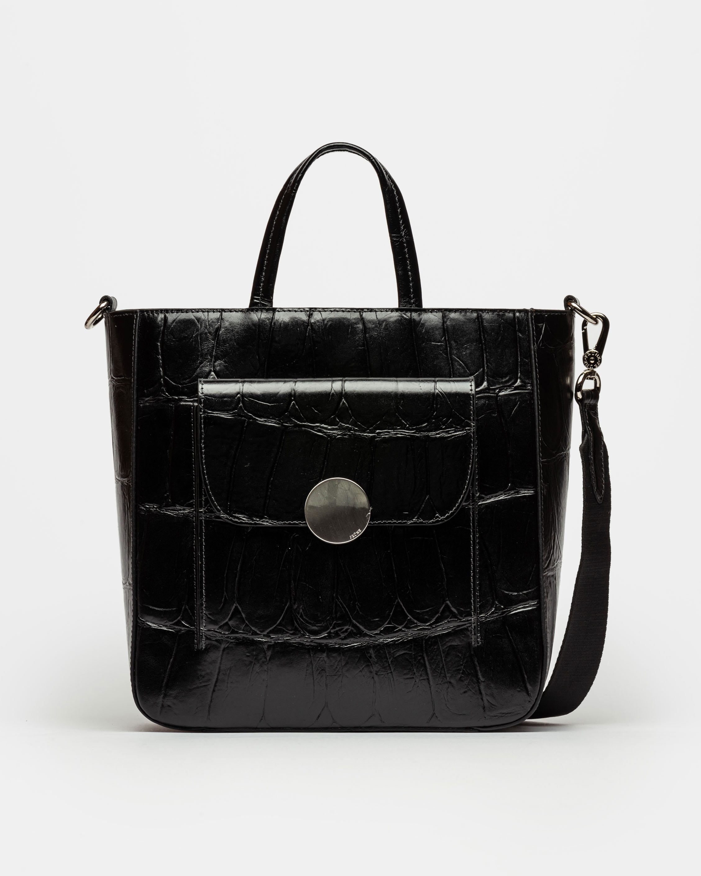 SHOPPER THE CIRCLE EN CUERO GRABADO BIG CROCO